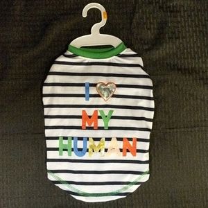 Top Paw "I love my human" t-shirt for dogs. NWT.